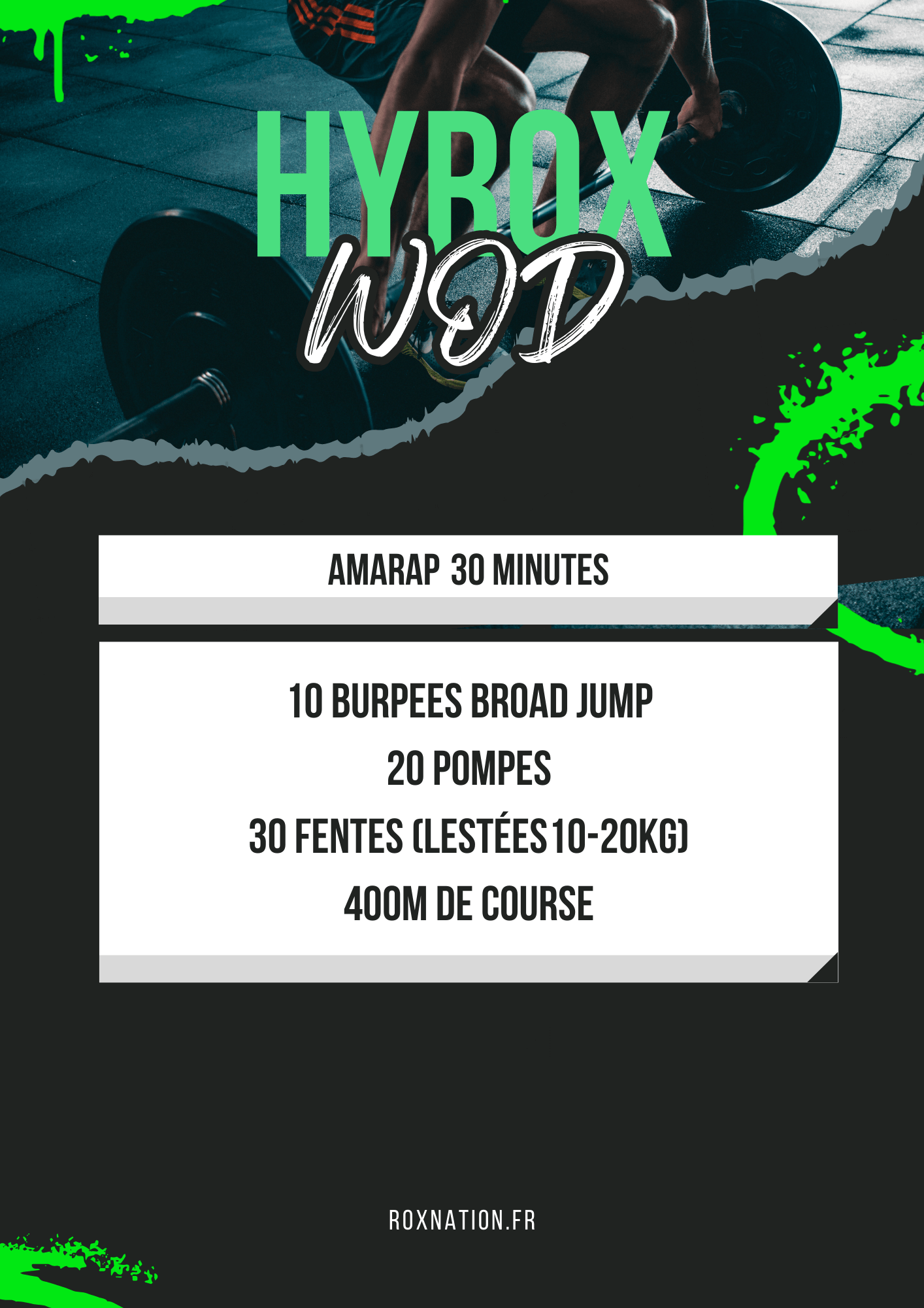 WOD Hyrox sans matériel 2